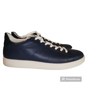 ECCO Men's Street Light Retro Sneaker Leather Blue Sz Euro 44 (U.S. Sz 10/10.5)